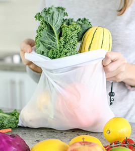 Fruits & vegetables reusable mesh bags